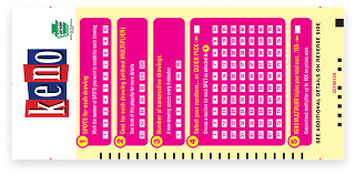 Sample Keno Playslip